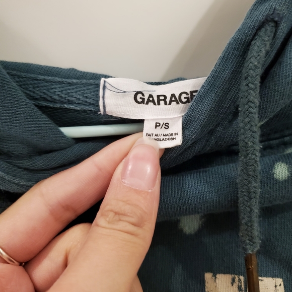 Garage Cropped Hoodie Sweatshirt - Picture 5 of 5